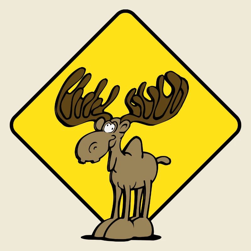 Vorsicht Elch Moose