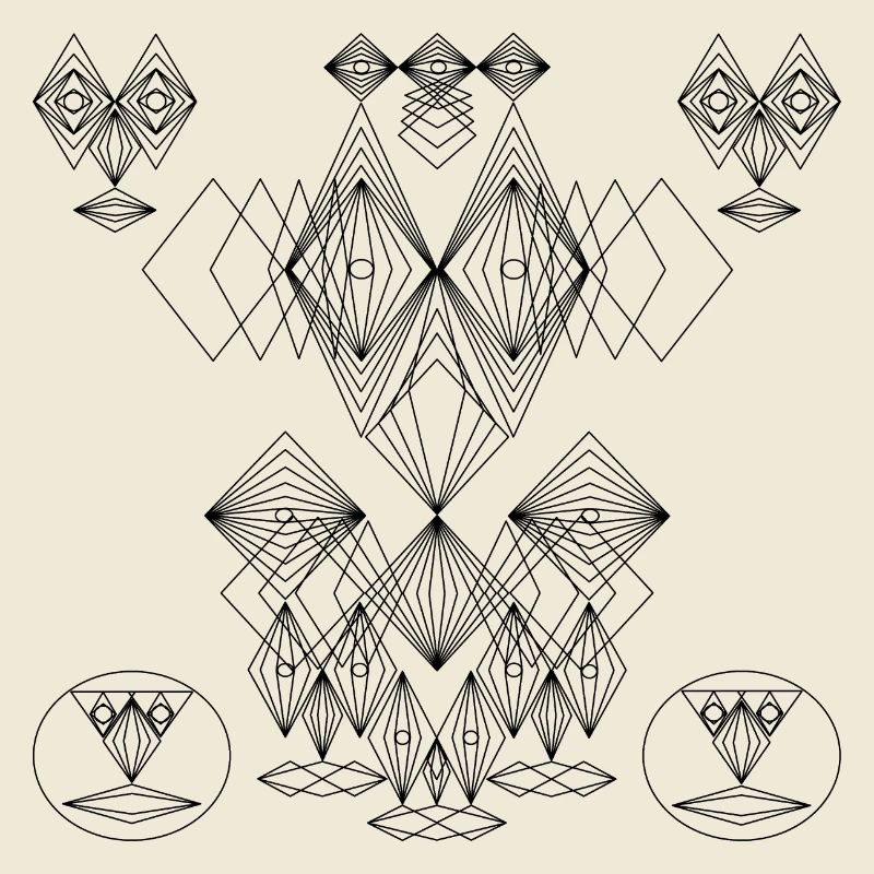 Abstract Design: Crazy Faces Art