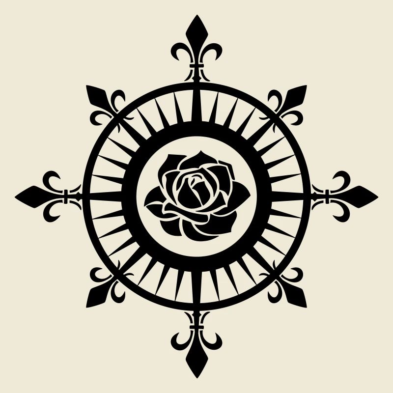 Compass Rose, Fleur de Lis, Sailing, Sea, Sailor