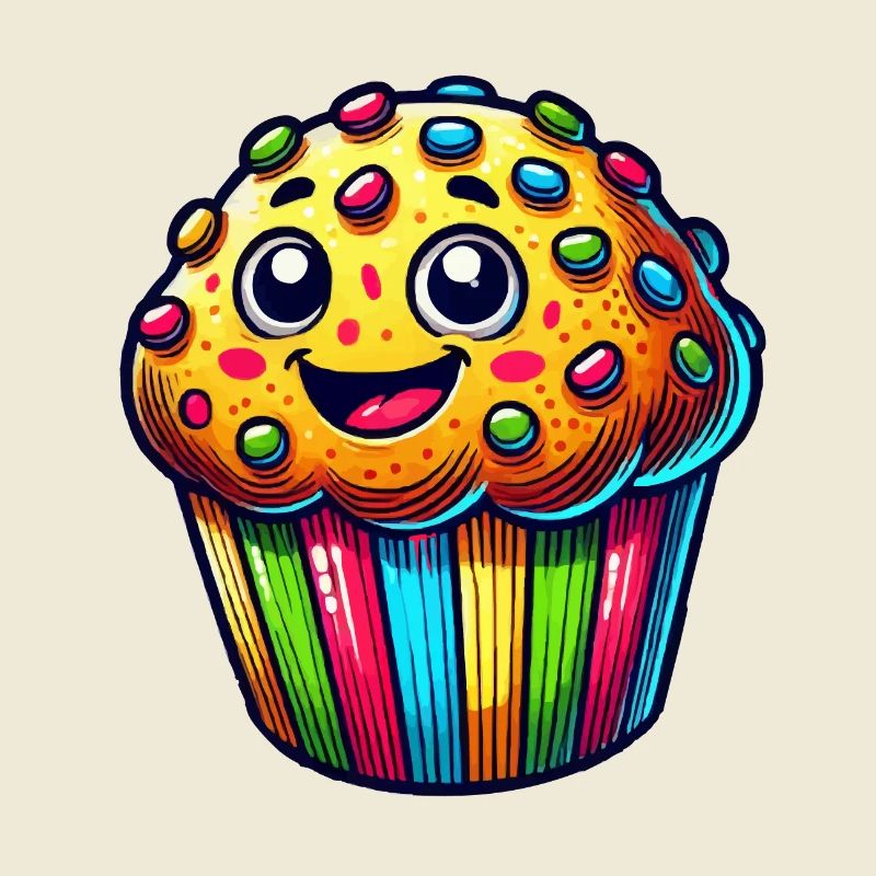 Caricature de muffins