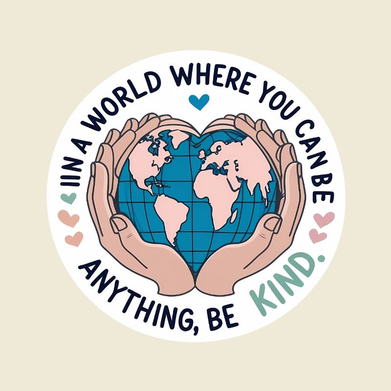 Be Kind World Heartfelt Compassion & Unity