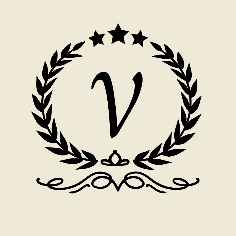 Buchstabe V Krone