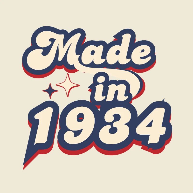 Made in 1934 retro