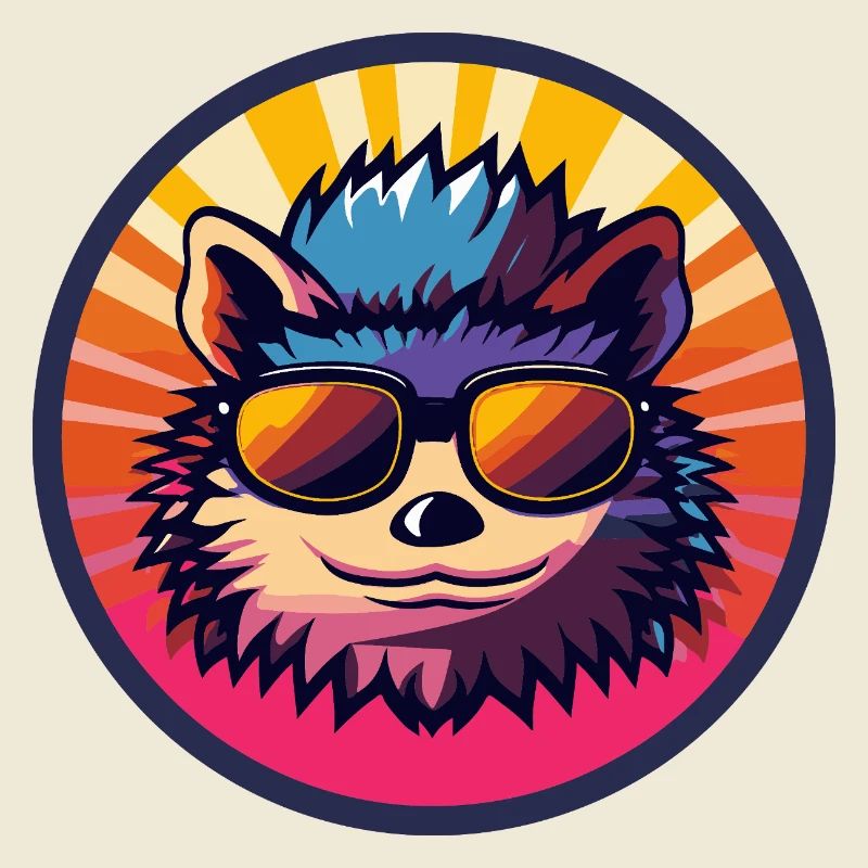 Igel Comic Cool Sommer