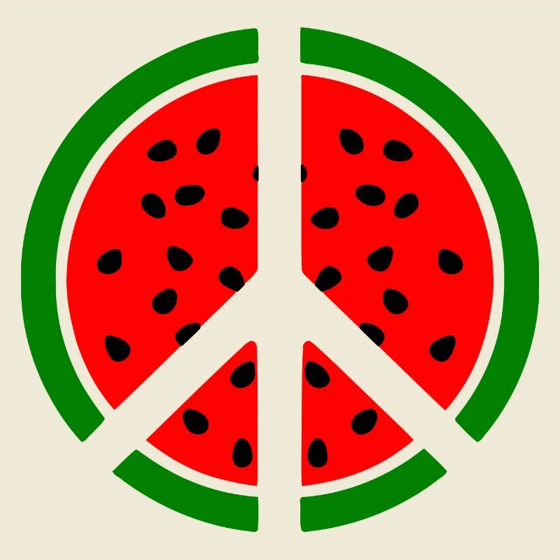 Symbole de paix pastèque