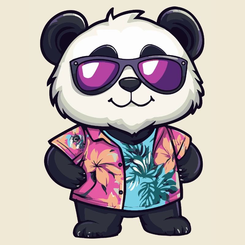 Panda Comic Urlaub
