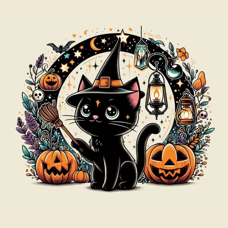 Spooky kitty Halloween 3