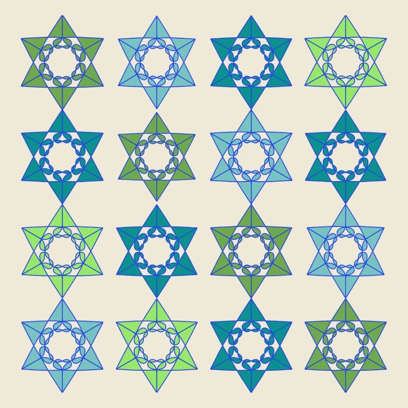Star Scape Geometric Pattern