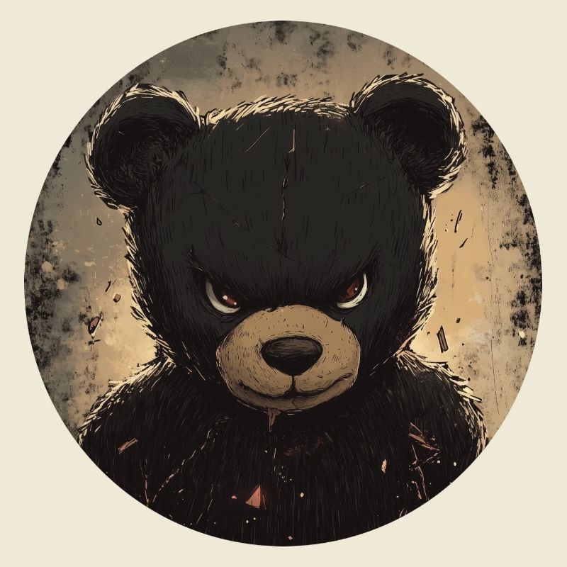 Fearless Teddy: Dark Elegance
