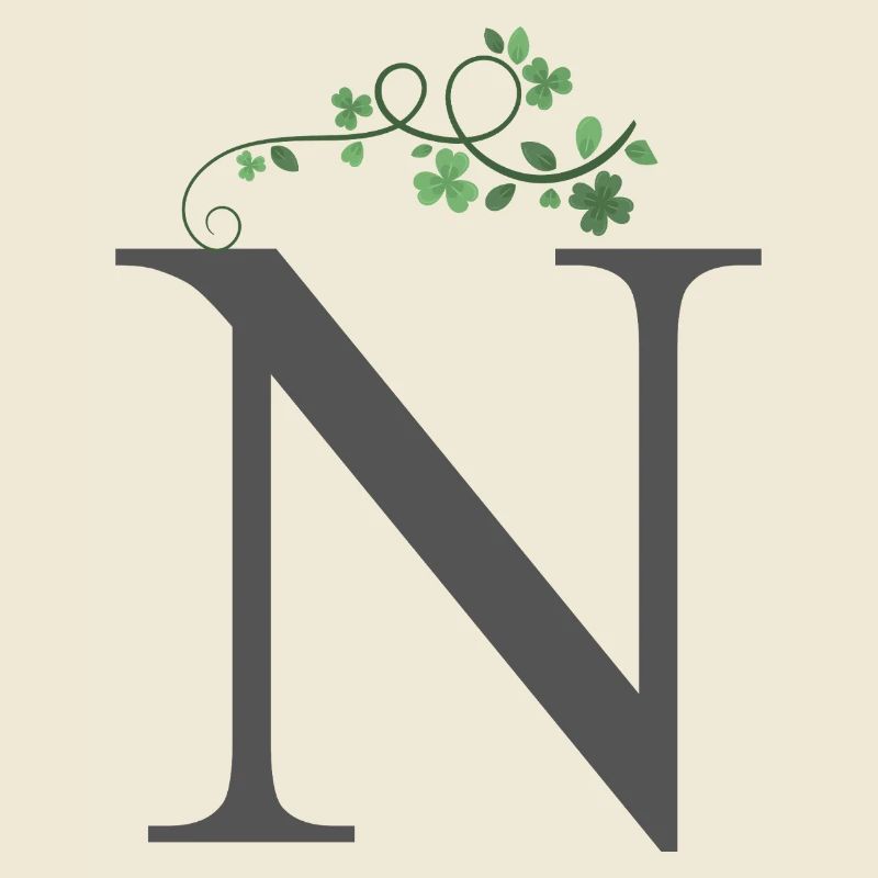 N avec trèfles
