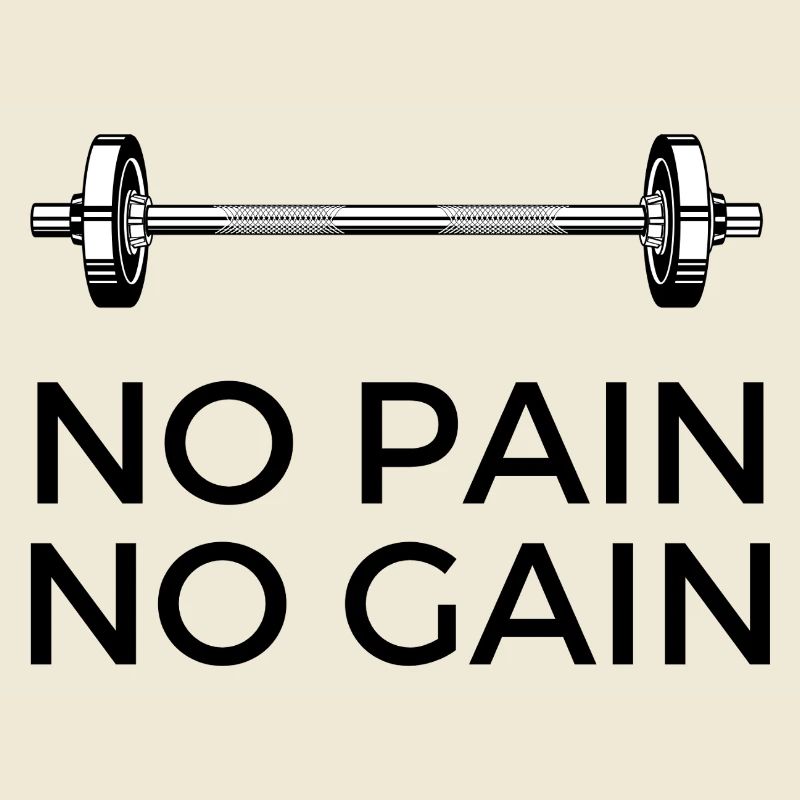 Pas de douleur, pas de gain - avec du poids