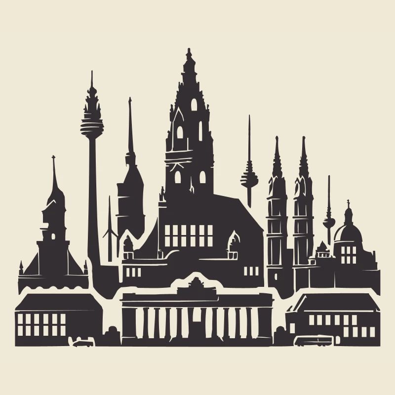 Leipzig skyline