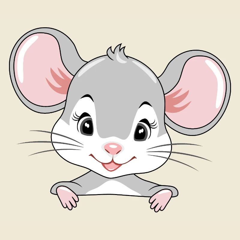 Mignon bébé souris qui regarde