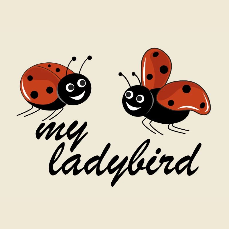 Coccinelles avec mon texte ladybird