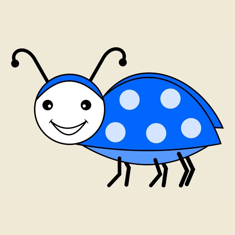Mai coléoptère bleu