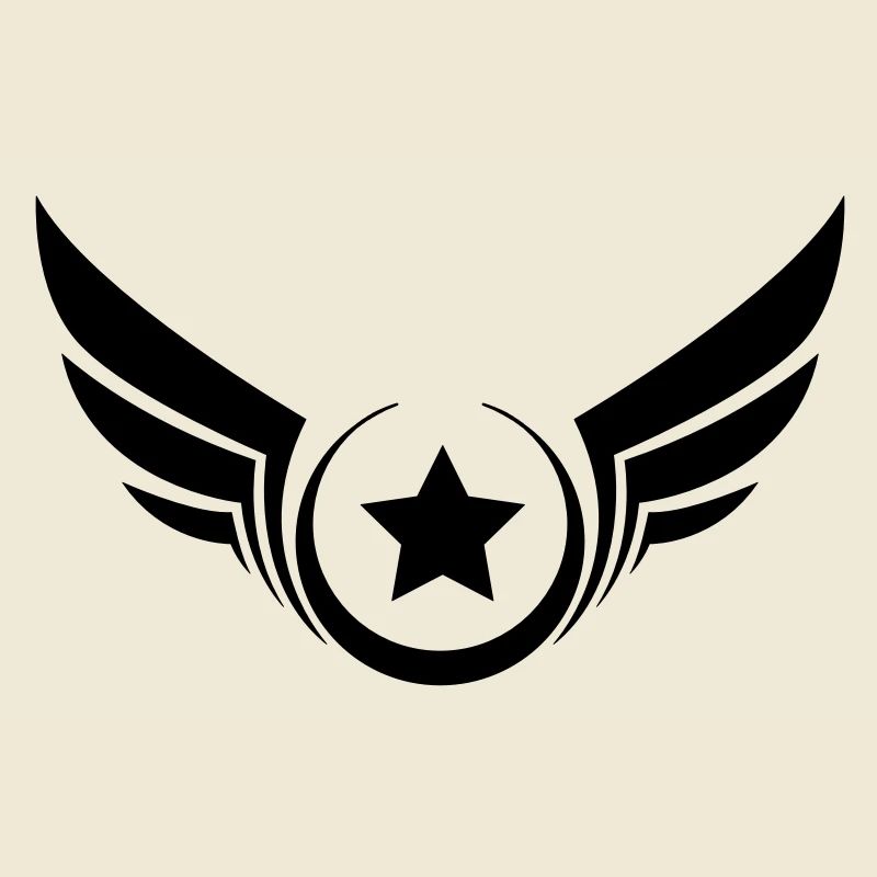 Star ailé, étoile avec ailes