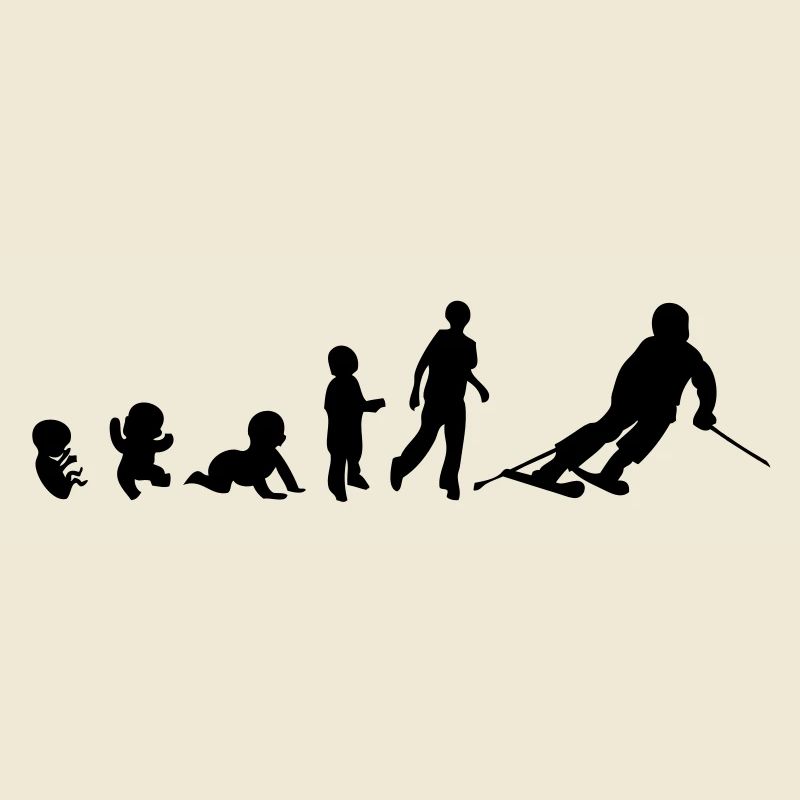 evolution homme human sport ski