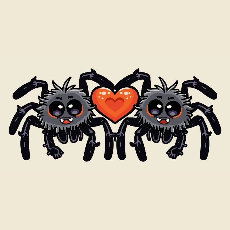 Tarantula Spinne Paar Valentinstag