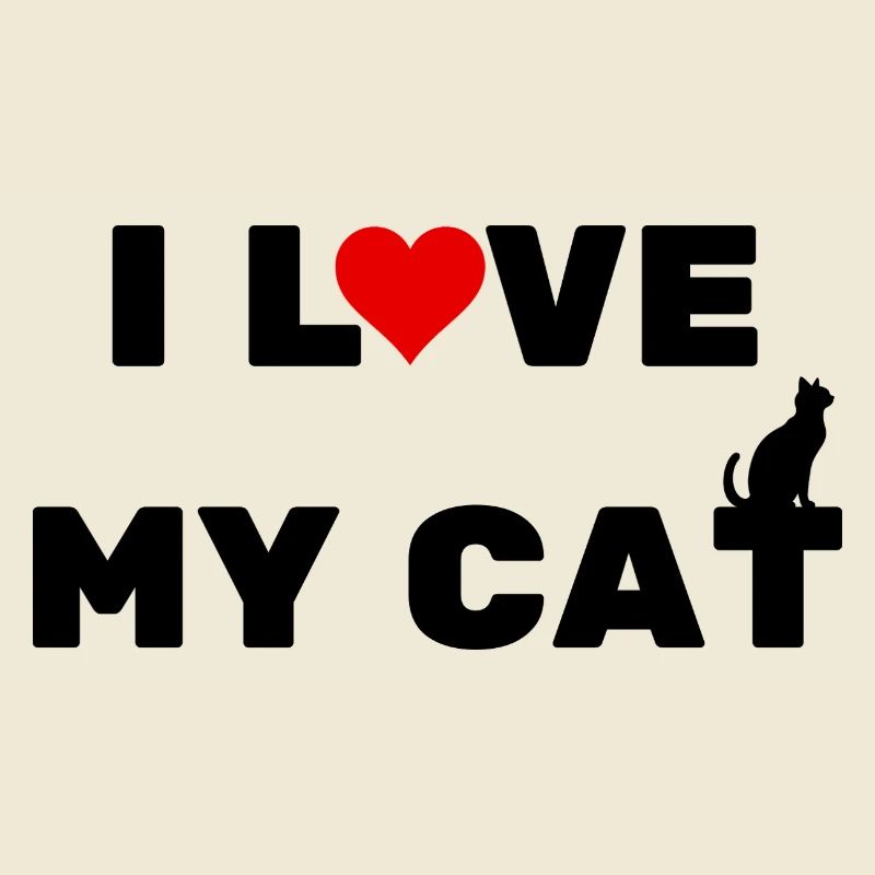 Ich liebe meine Katze