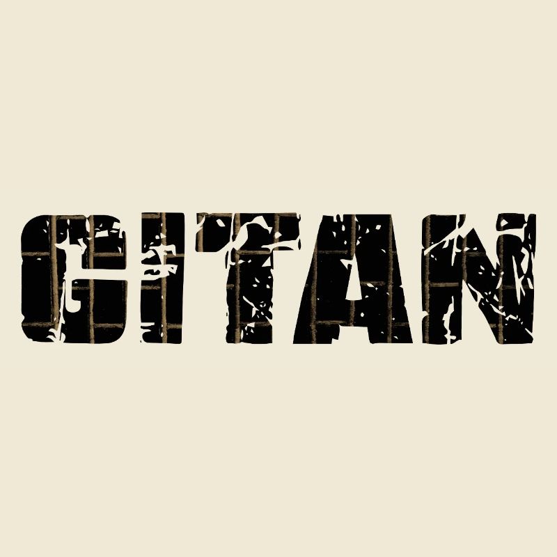 Gitan Grunge motif brique brun