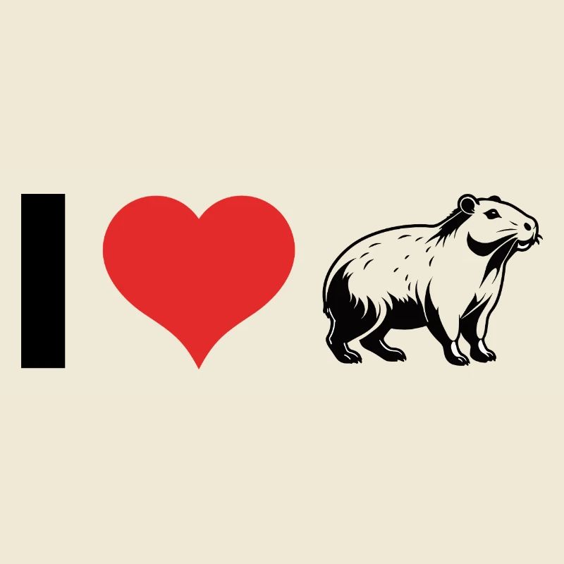 I love Capybara - Pet Design