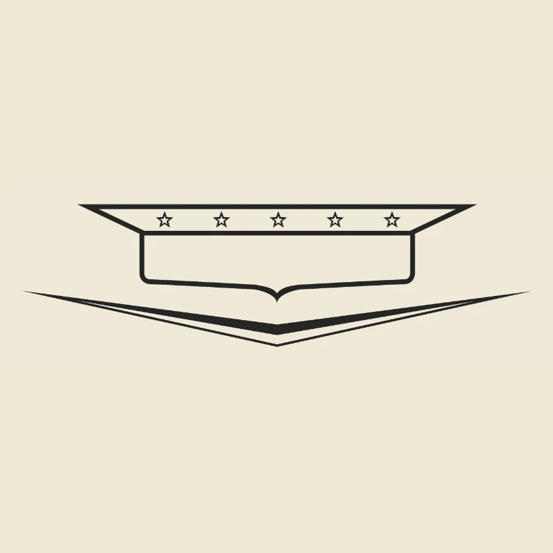 Classic Car Emblem frame empty, design yourself