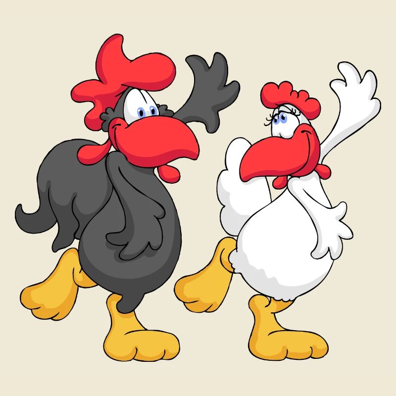 Couples de danse de poulet