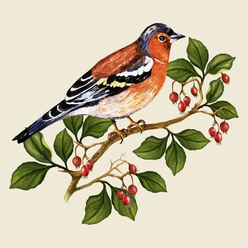 Bunter Vogel