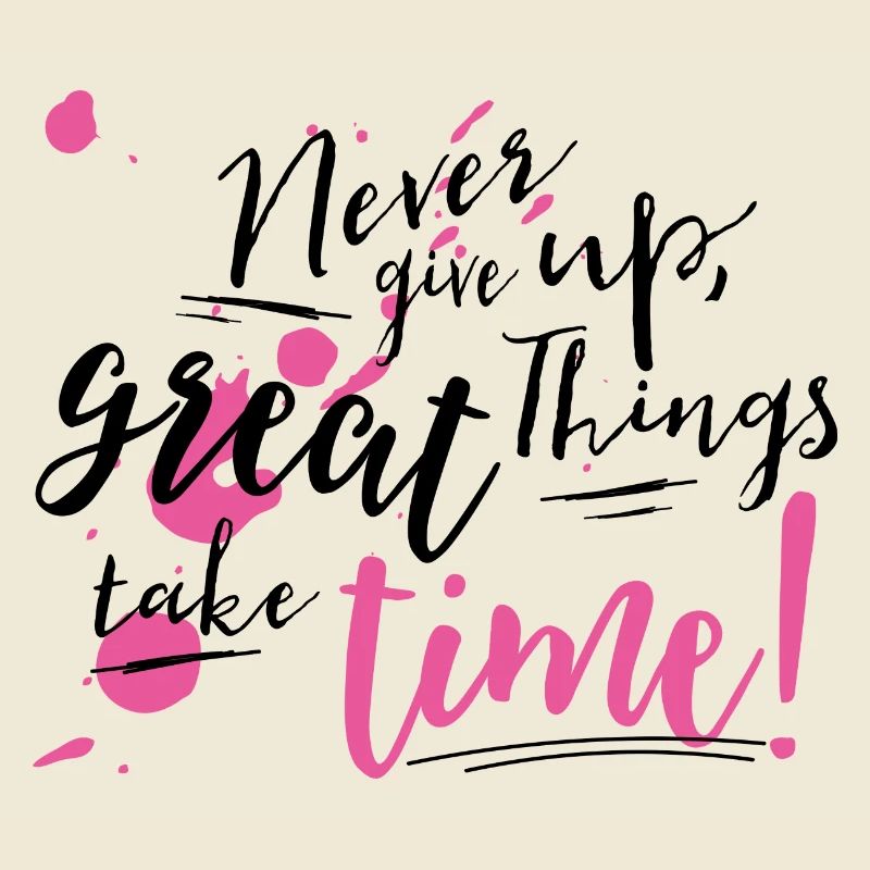 Never give up