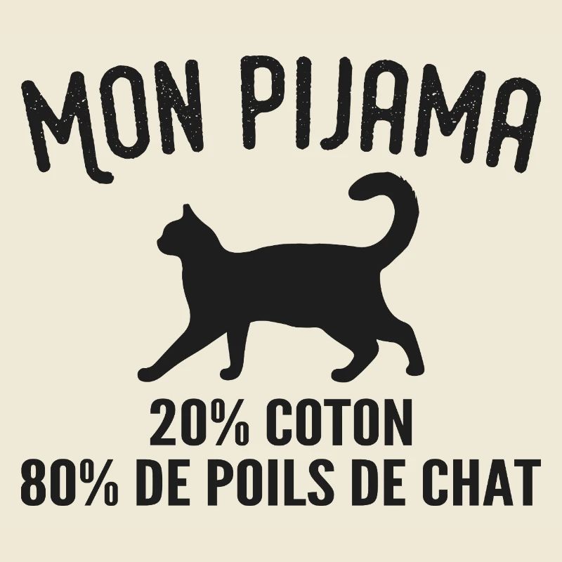Pyjama De Poils De Chat Humour