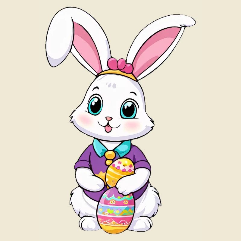 Osterhase mit Ostereiern