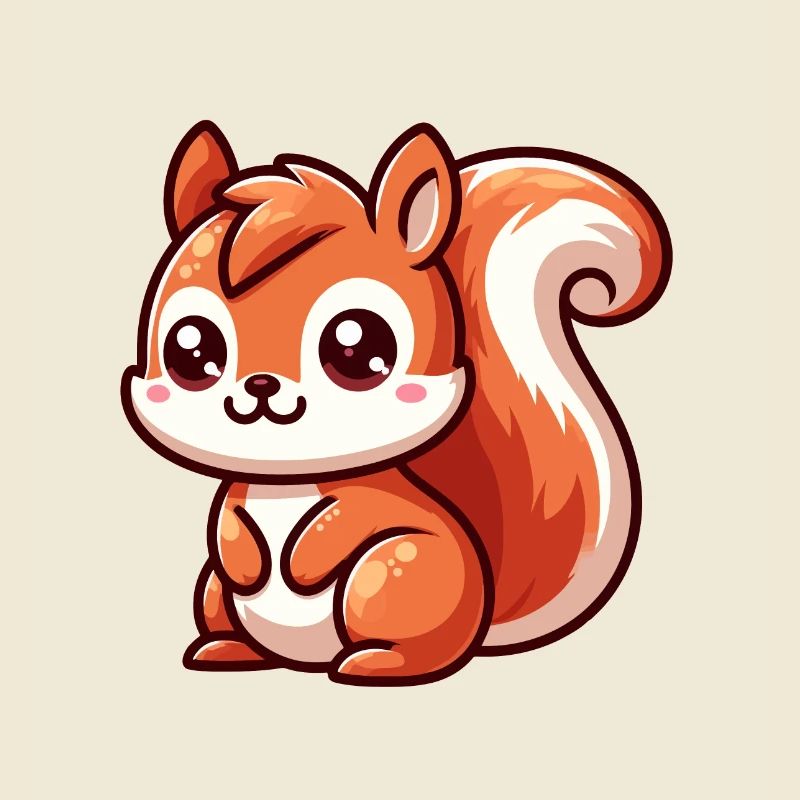 Kleines süßes Eichhörnchen