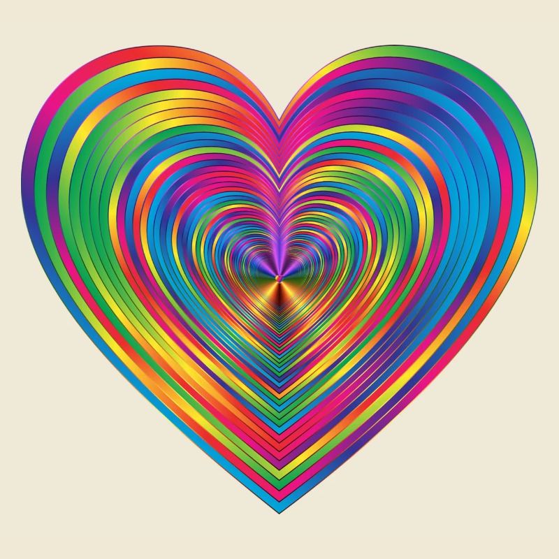 Regenbogen herz