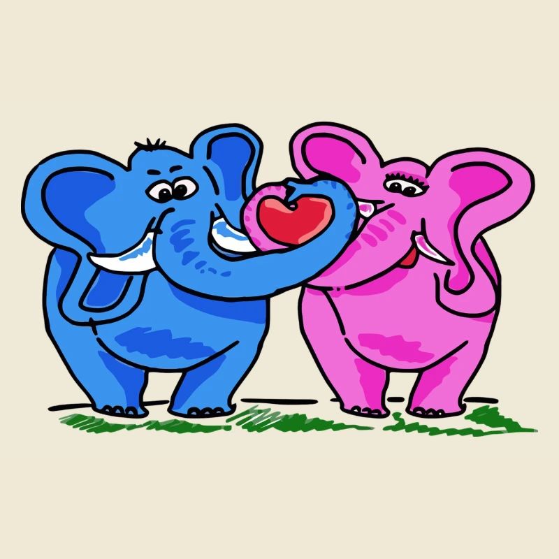 éléphants doux
