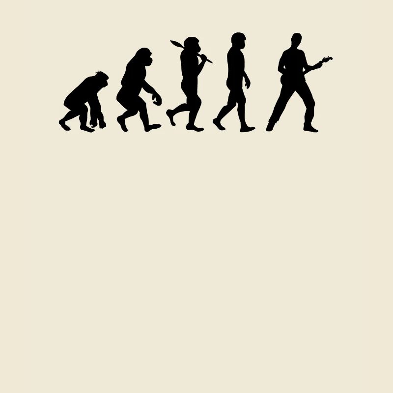 Musik Gitarre Evolution Geschenkidee
