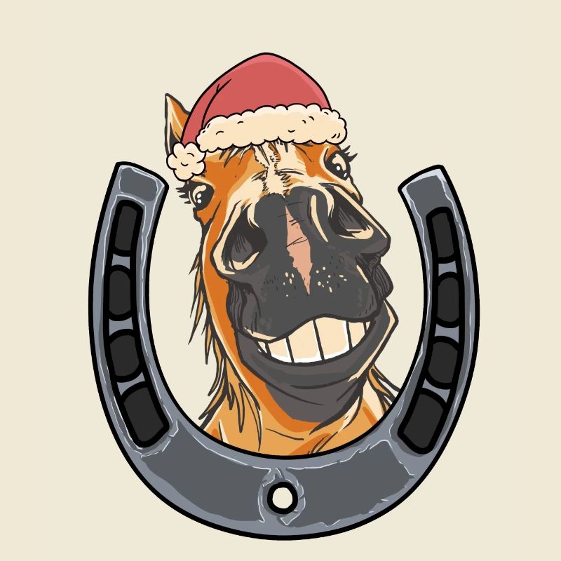 Nikolaus Weihnachtsmann Pferd Pferde Kinder