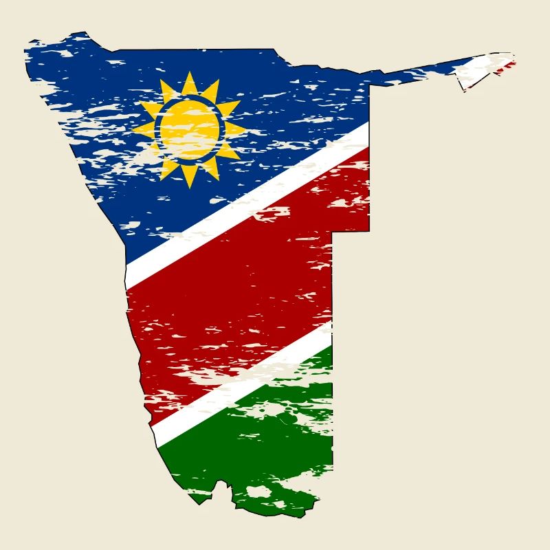 Namibia map used