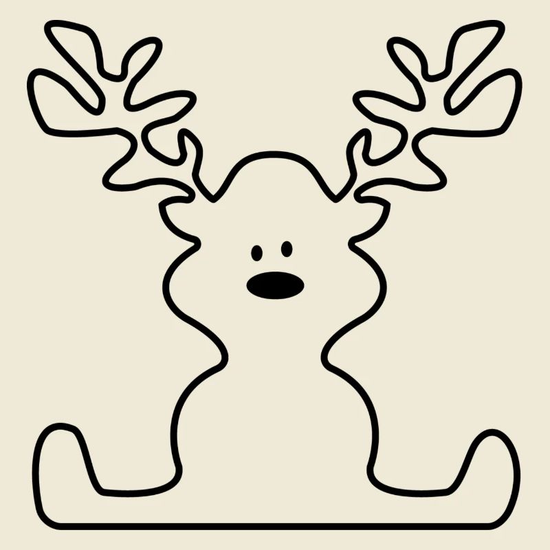 Elch zu Weihnachten