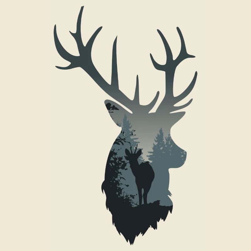 cerf - foret
