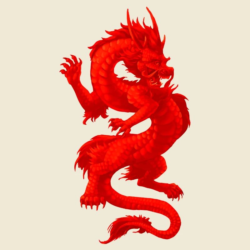Leuchtender Drache