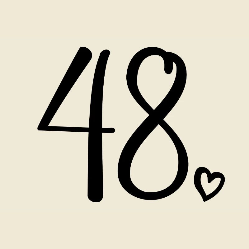 Mignon numéro 48, 48 ans, cadeau de 48e anniversaire