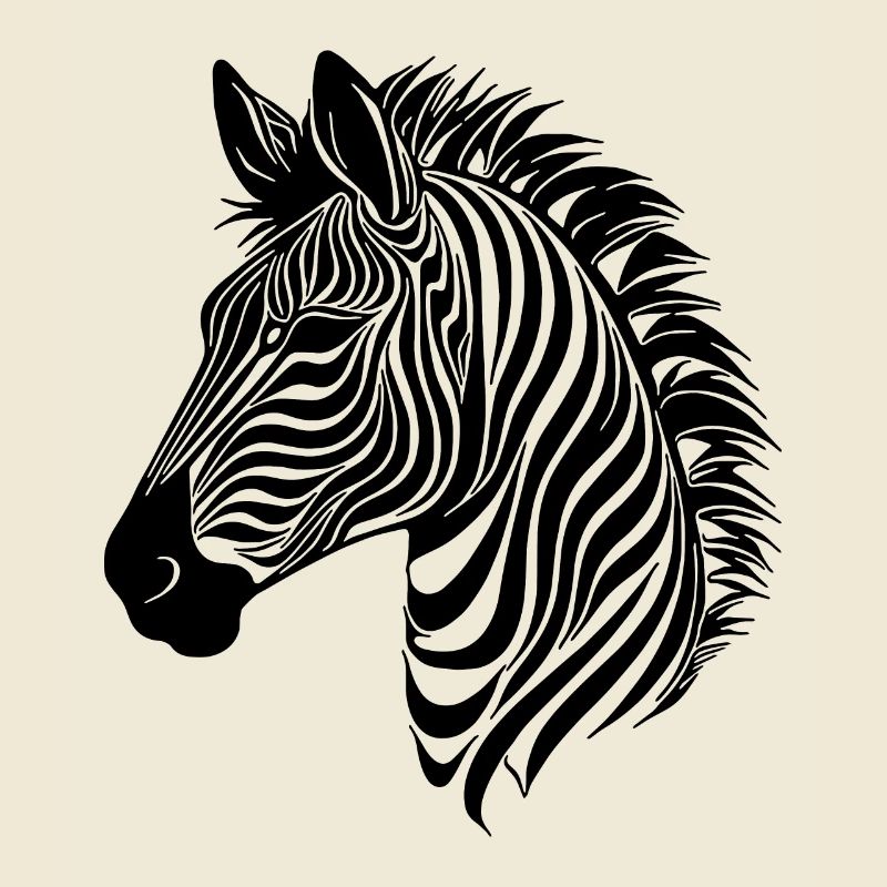 Zebra Elegant with Safari Stripe Pattern