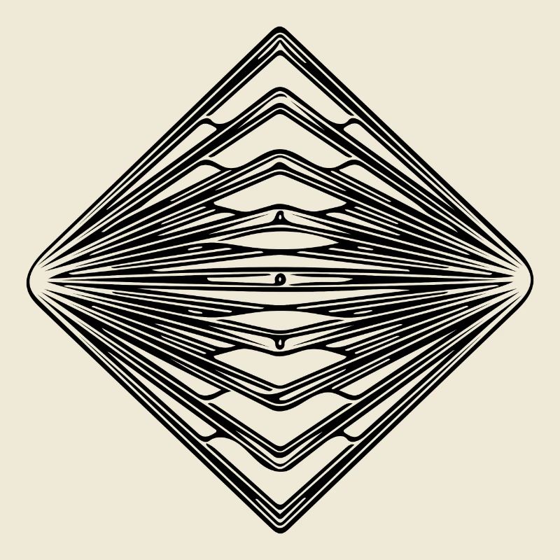 Geometric Vintage Triangle Pattern