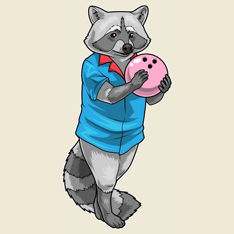 Waschbär Bowling Bowlingkugel
