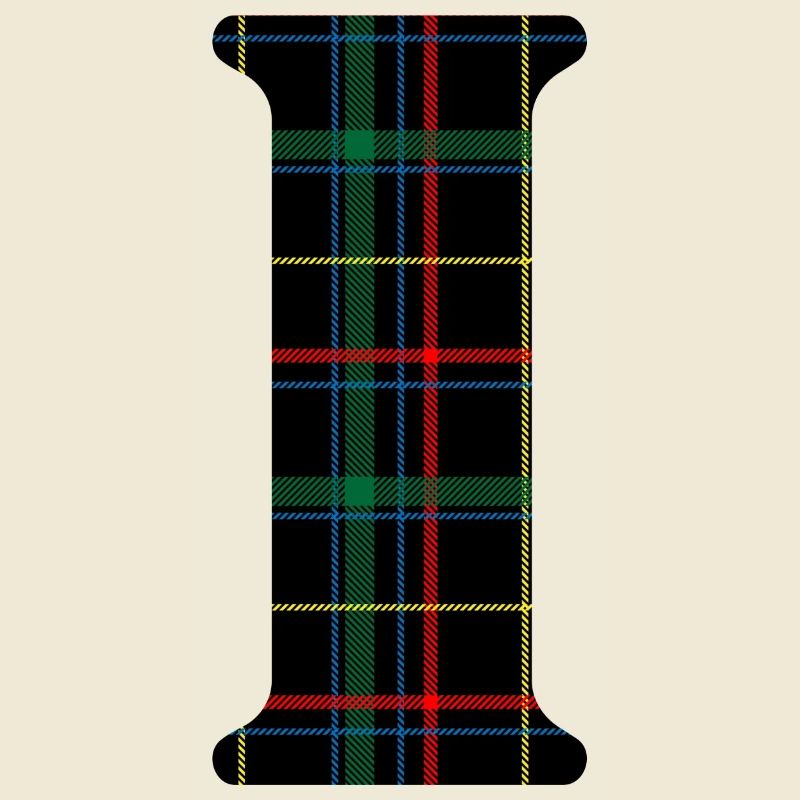 Monogramm i schottischer Tartan