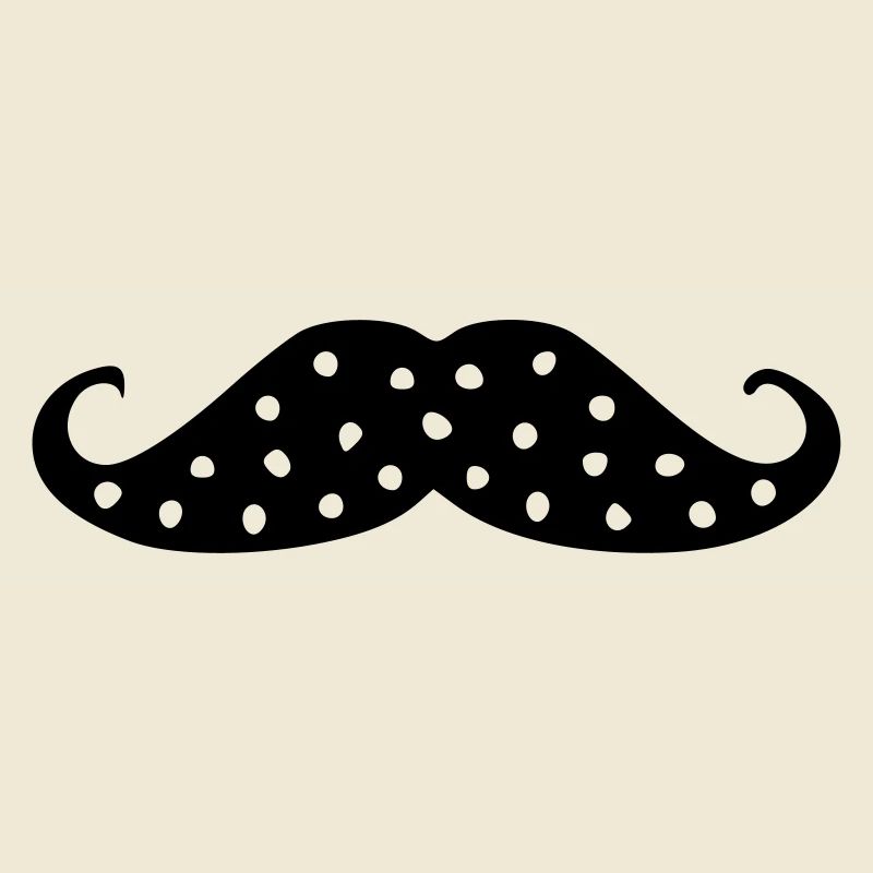 moustache à petit pois