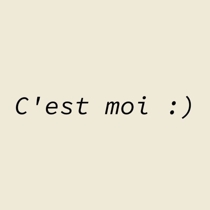 C'est moi :)