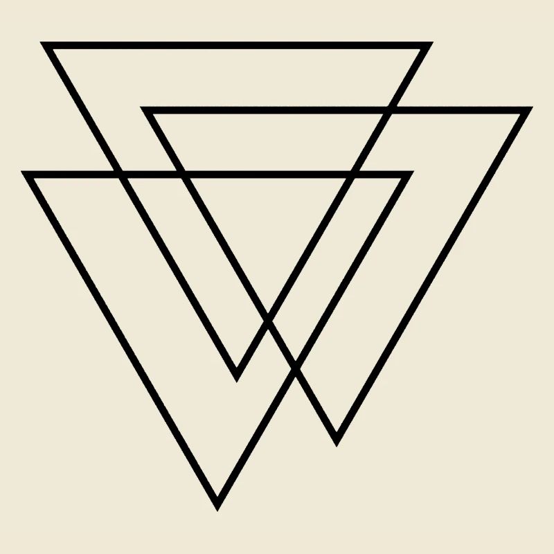 Triangles 3D - Trois Triangles - Trois Triangles Design