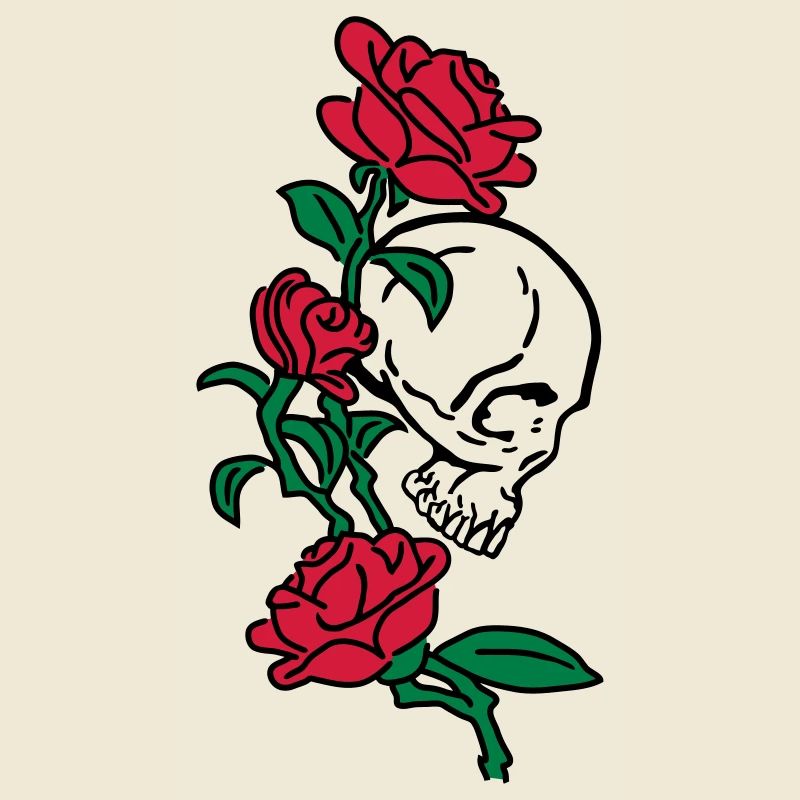 skull and roses es123