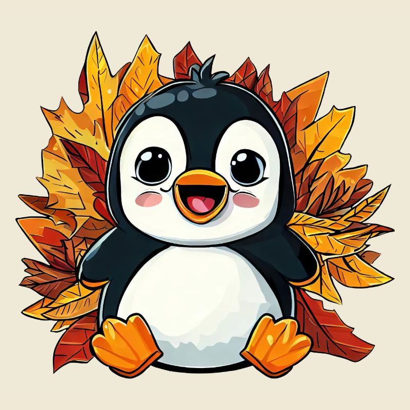 Manchot d’automne: feuillage et feuilles panachées